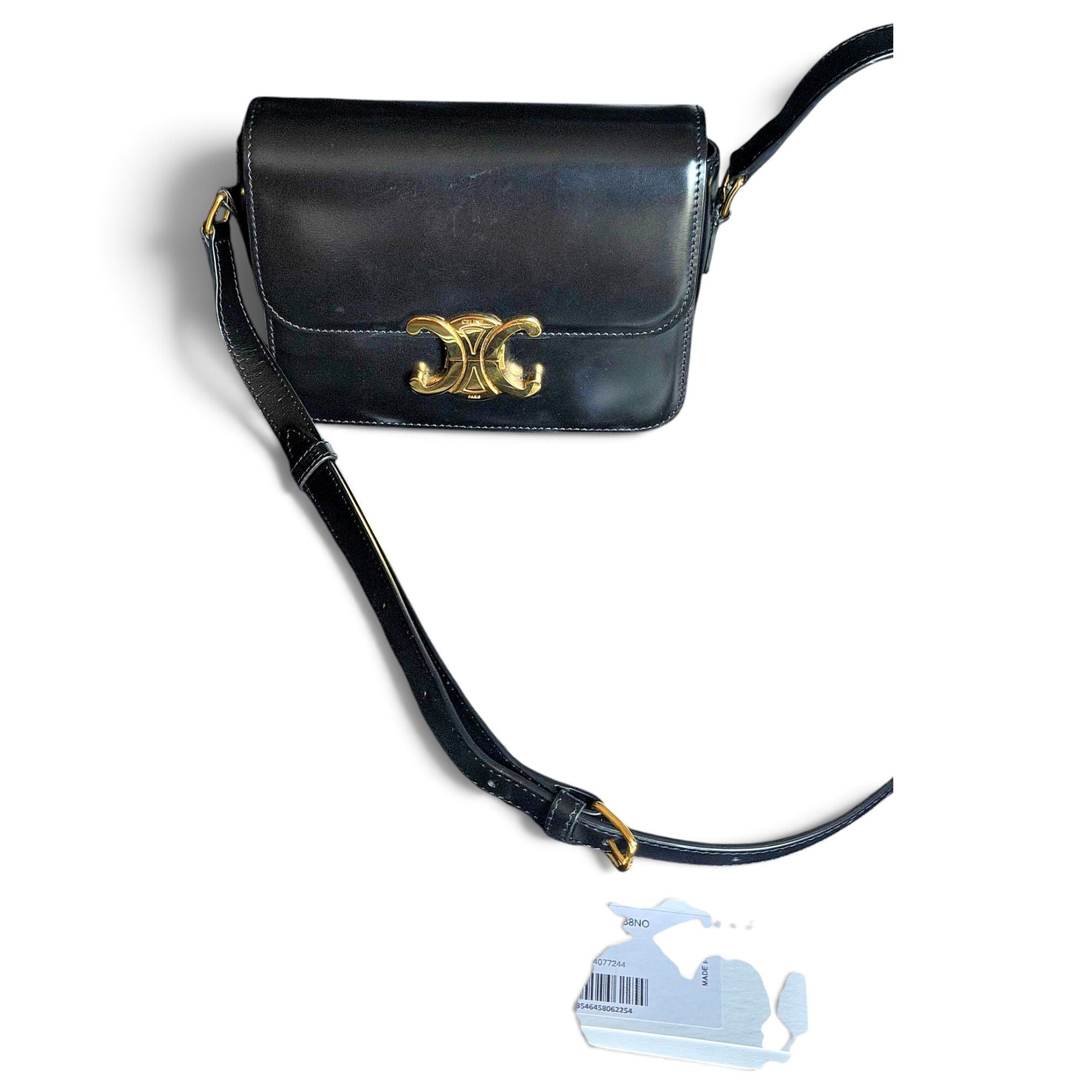 Triomphe leather crossbody bag