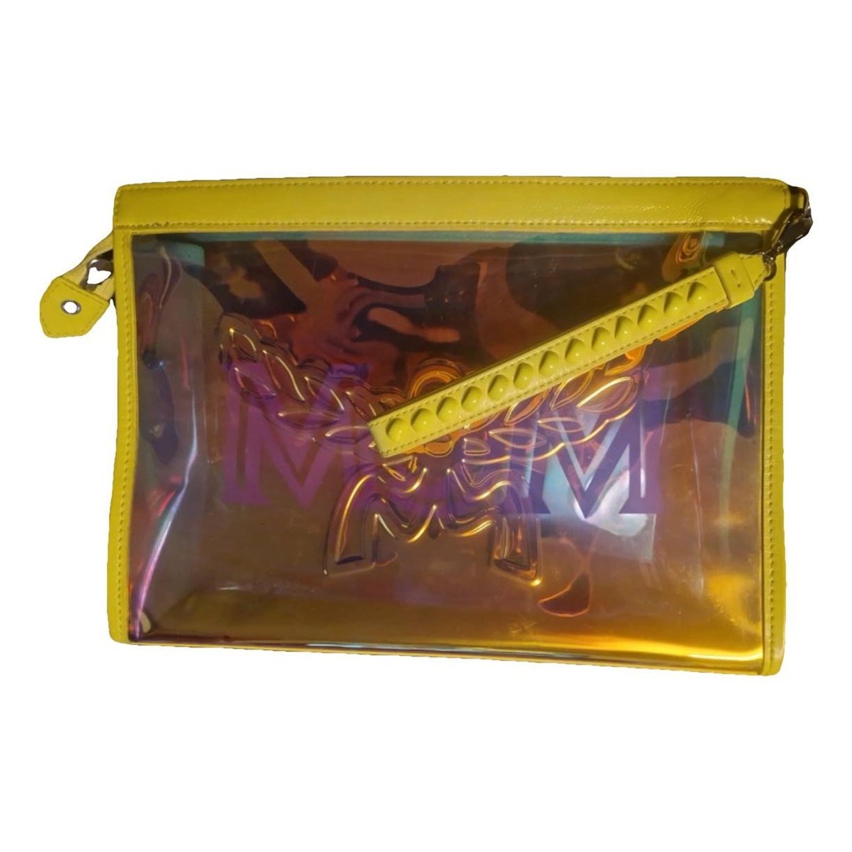 Leather clutch bag