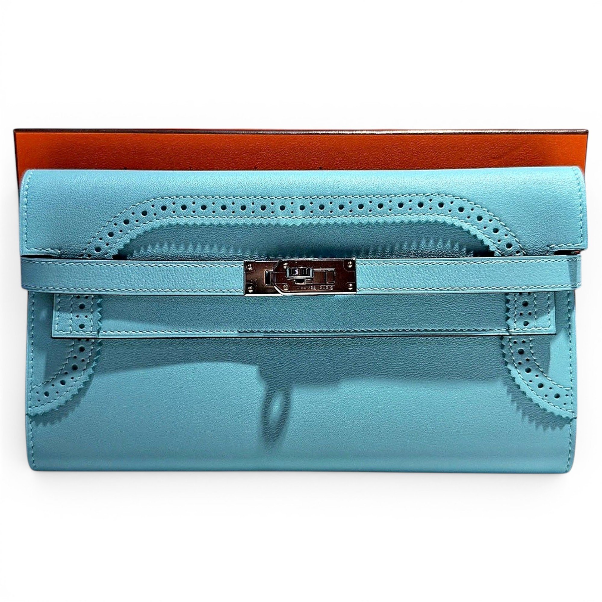 Kelly to go leather clutch bag
