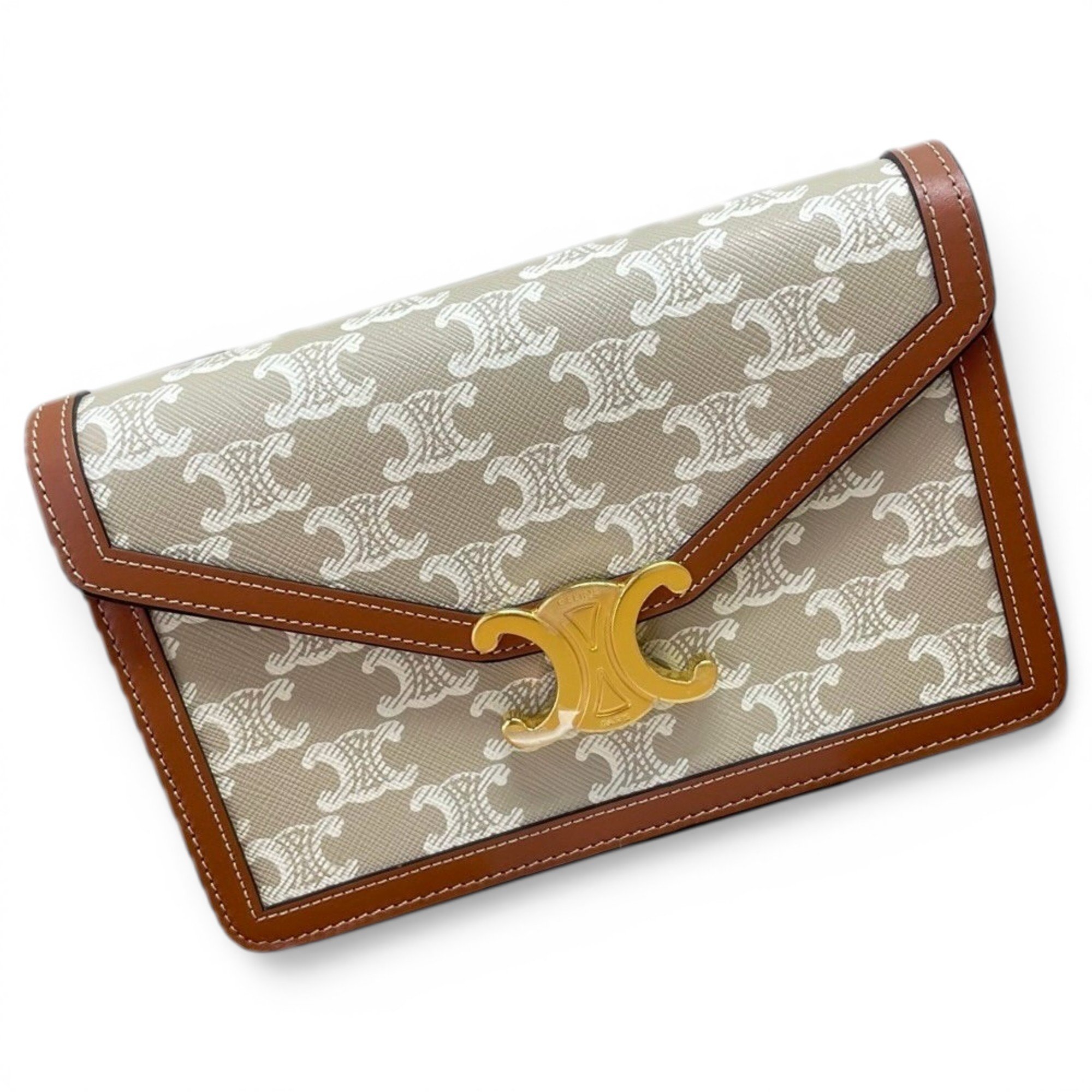 Triomphe leather handbag