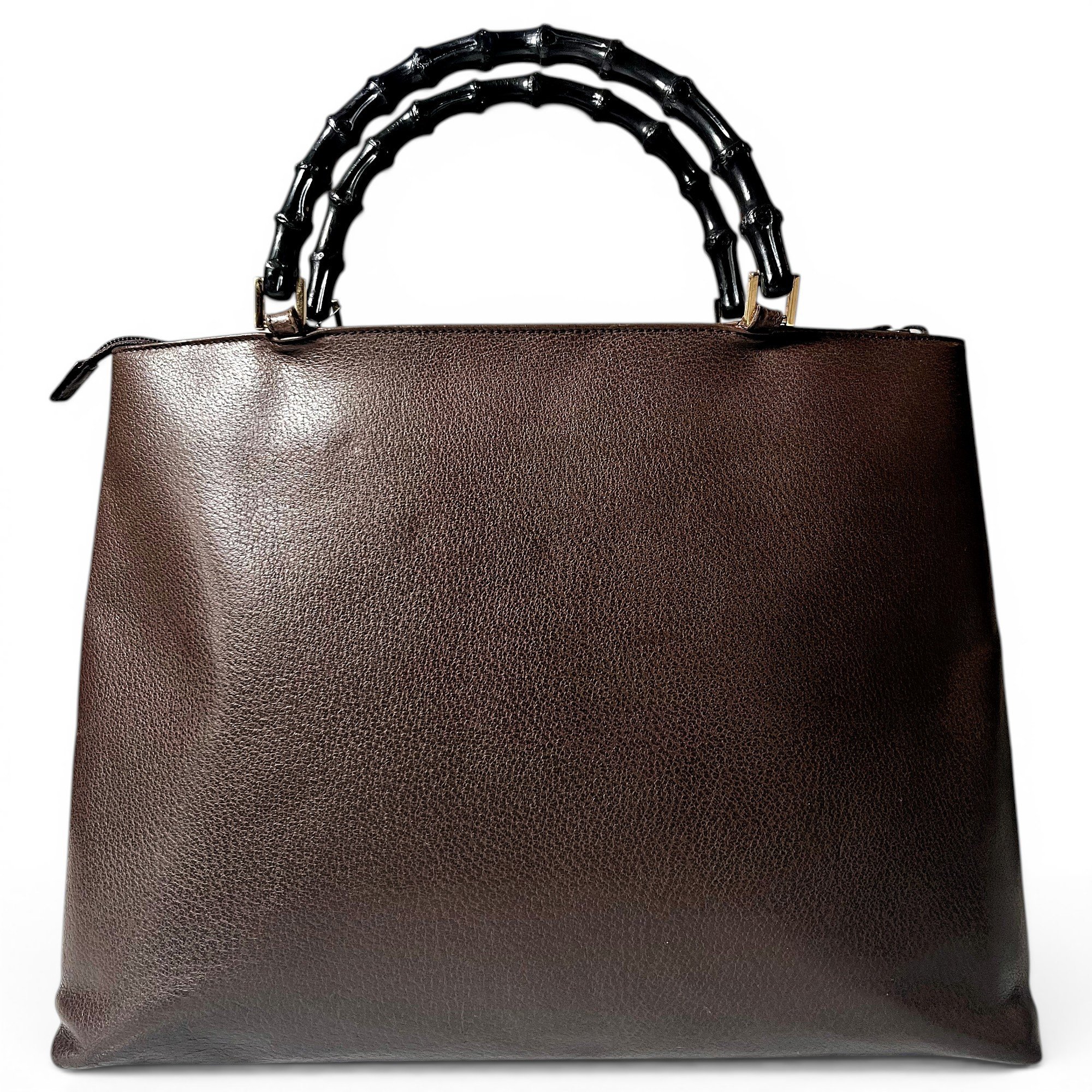 Bamboo leather tote
