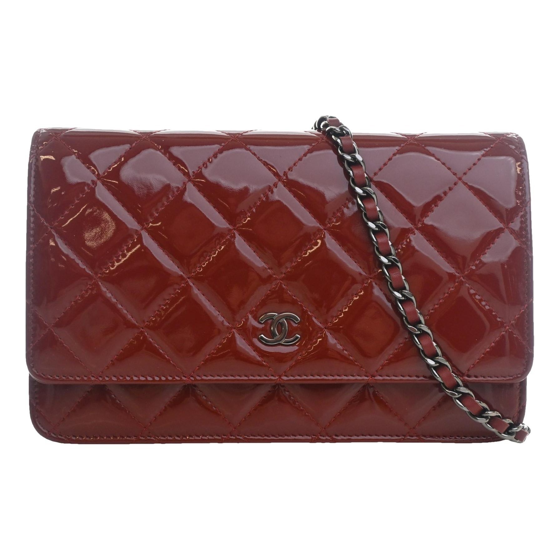 Patent leather crossbody bag