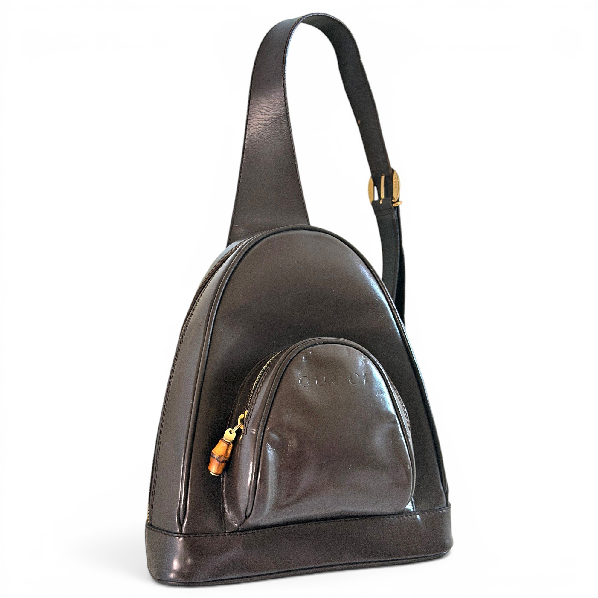 Leather backpack