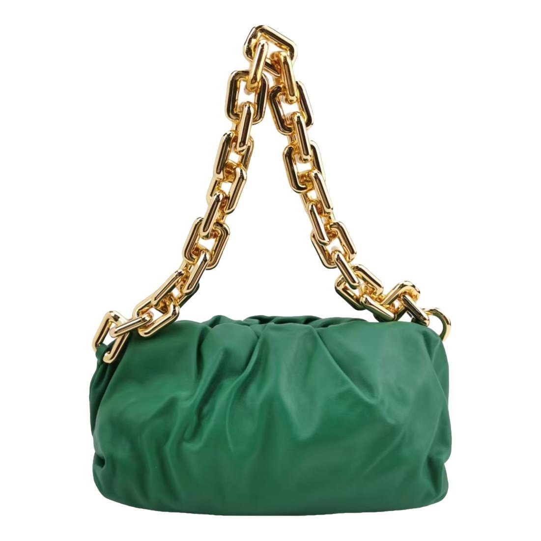 Pouch leather handbag