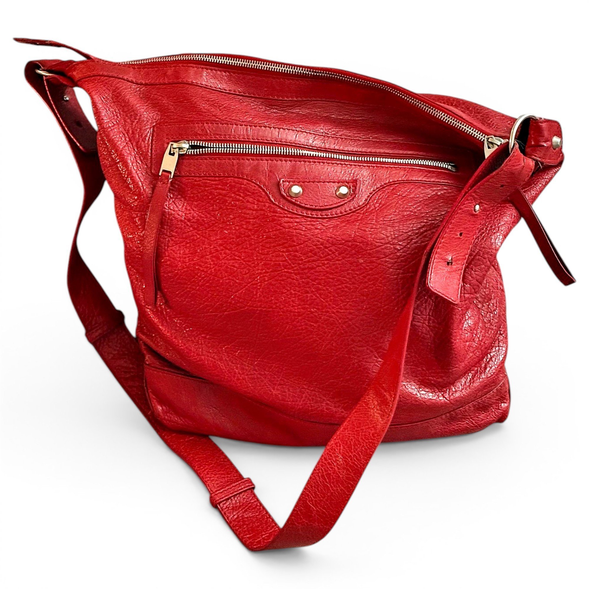 Balenciaga Courier XL leather handbag