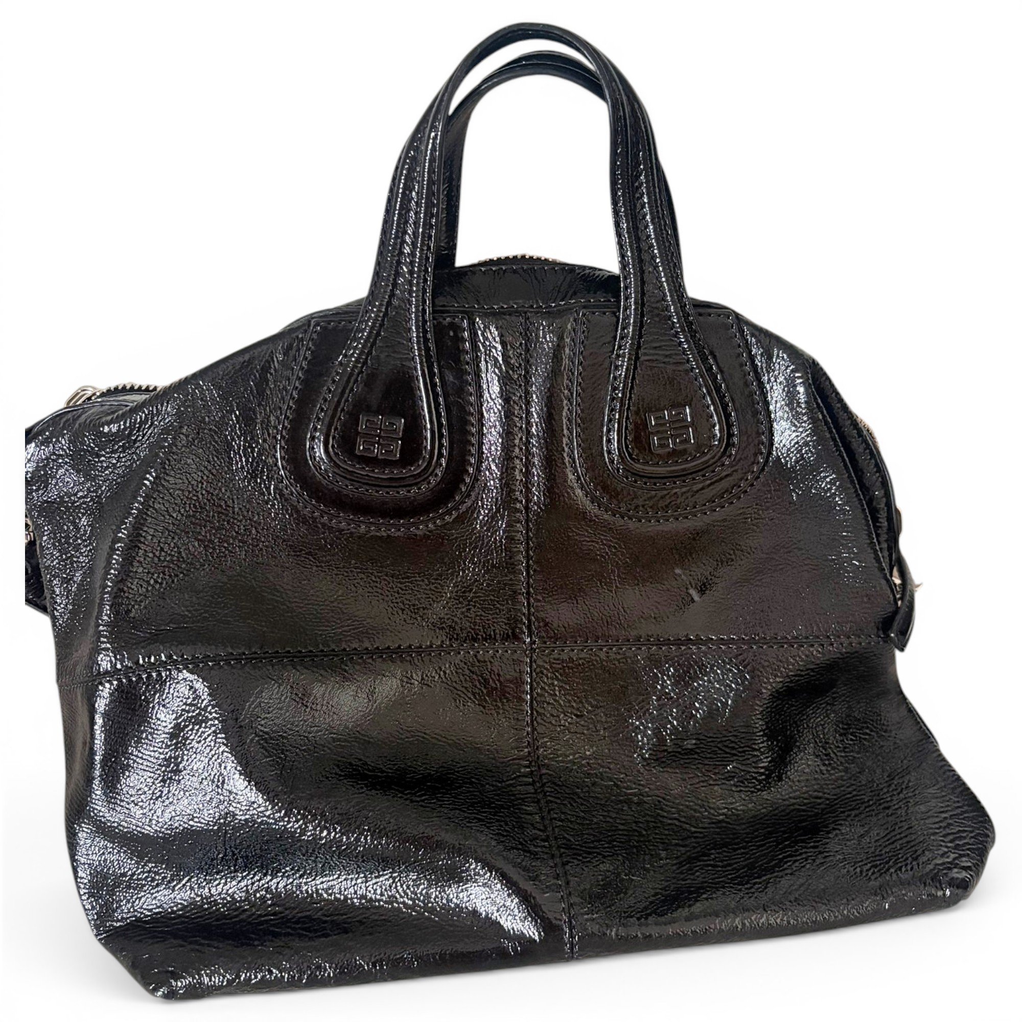 Nightingale patent leather handbag