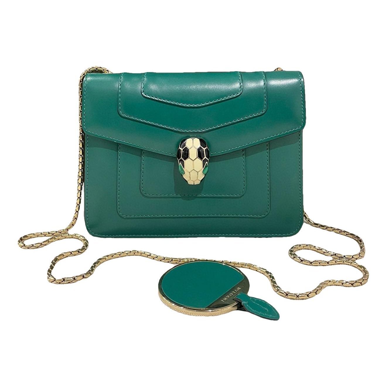 Serpenti leather handbag