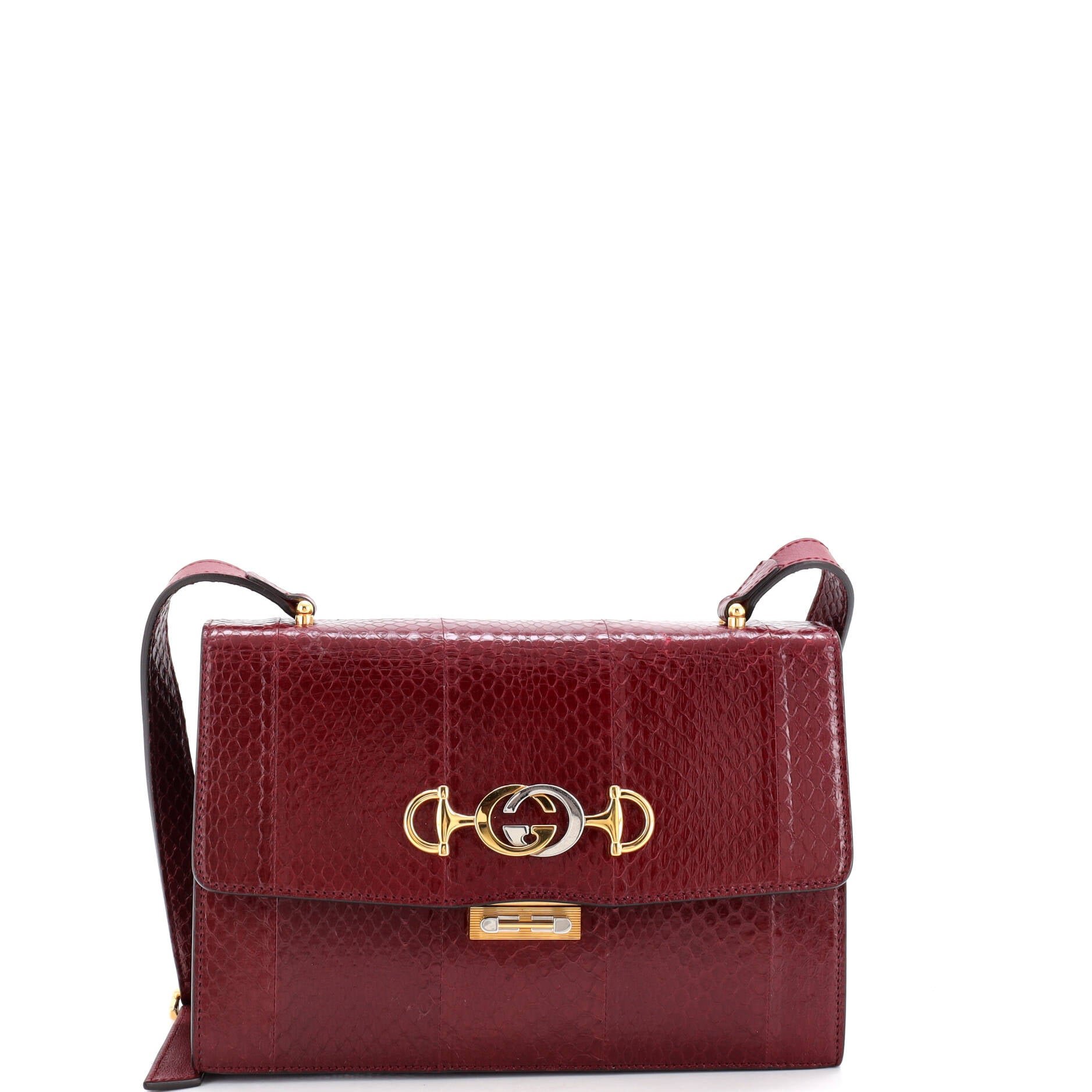 Zumi Shoulder Bag Python Small