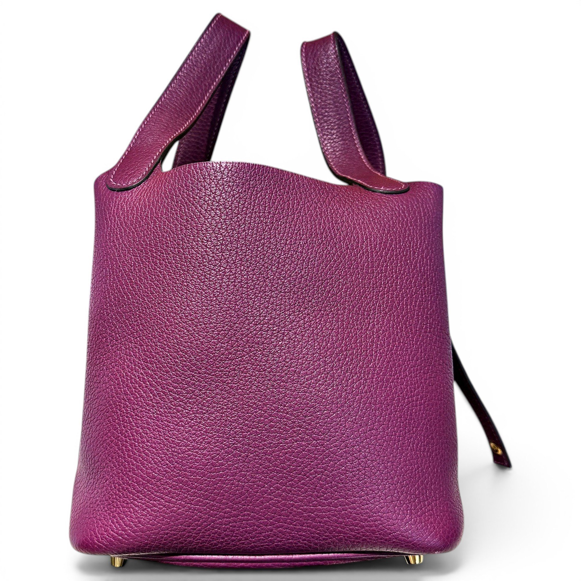 Picotin leather tote