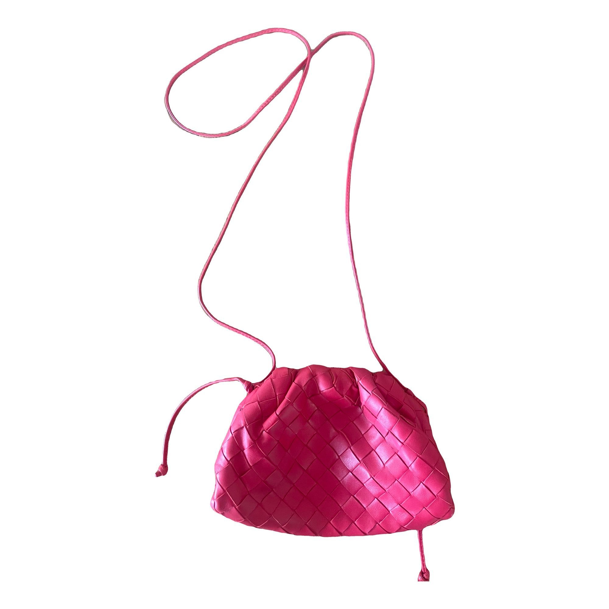Pouch leather clutch bag