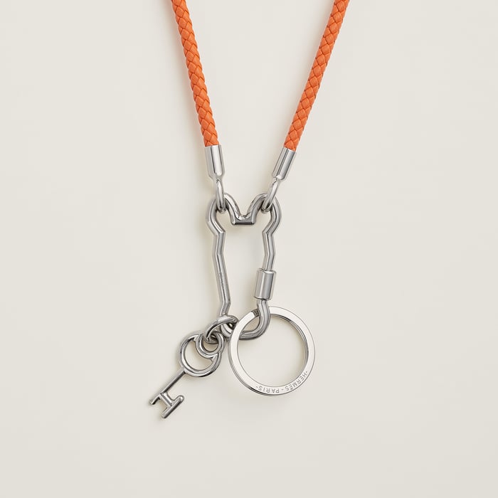Orange Cle Cheval Snap Hook Necklace