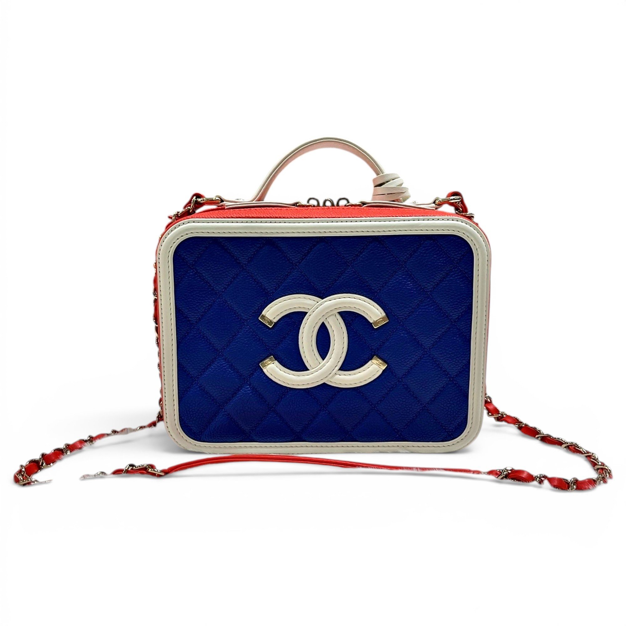 Vanity leather handbag