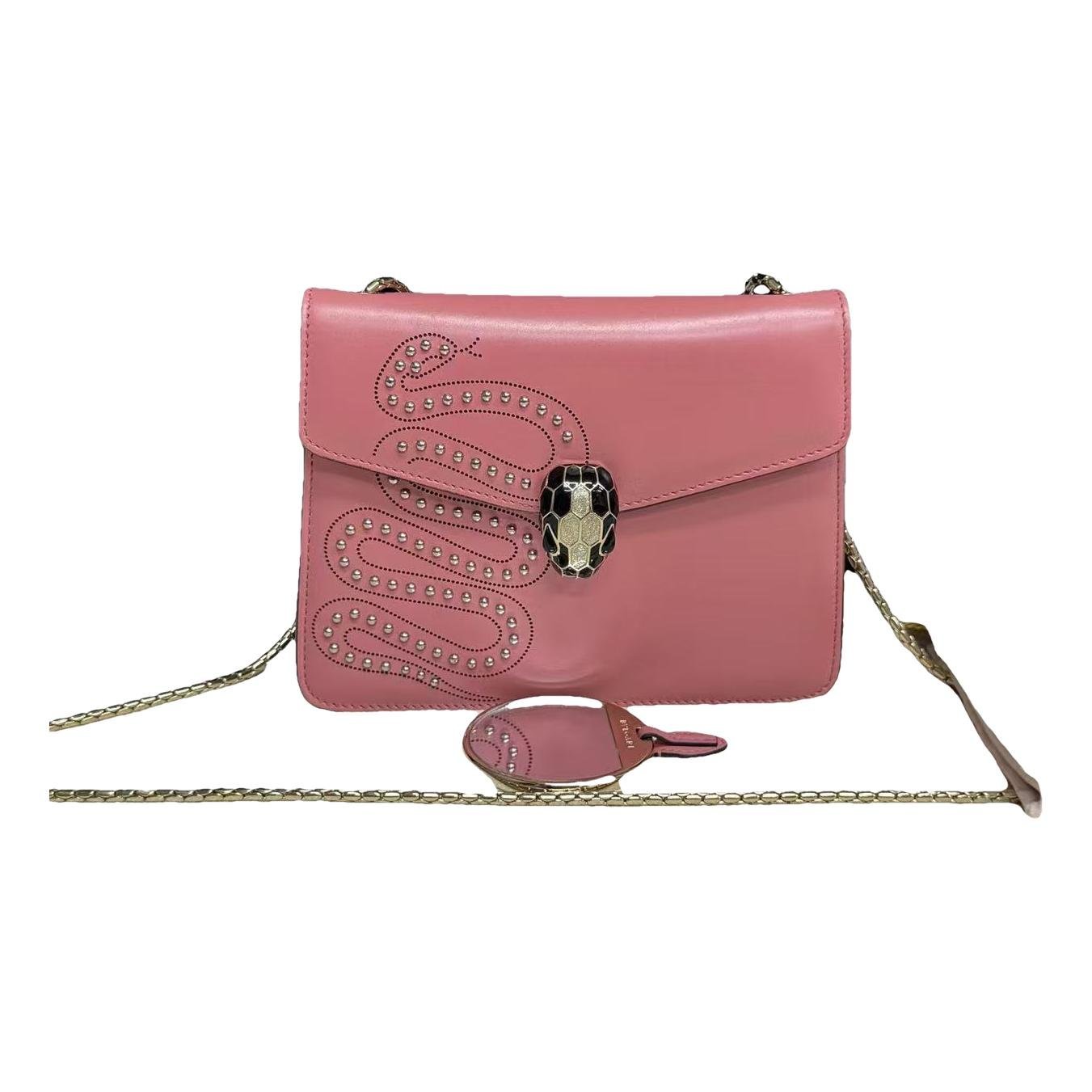 Serpenti leather handbag