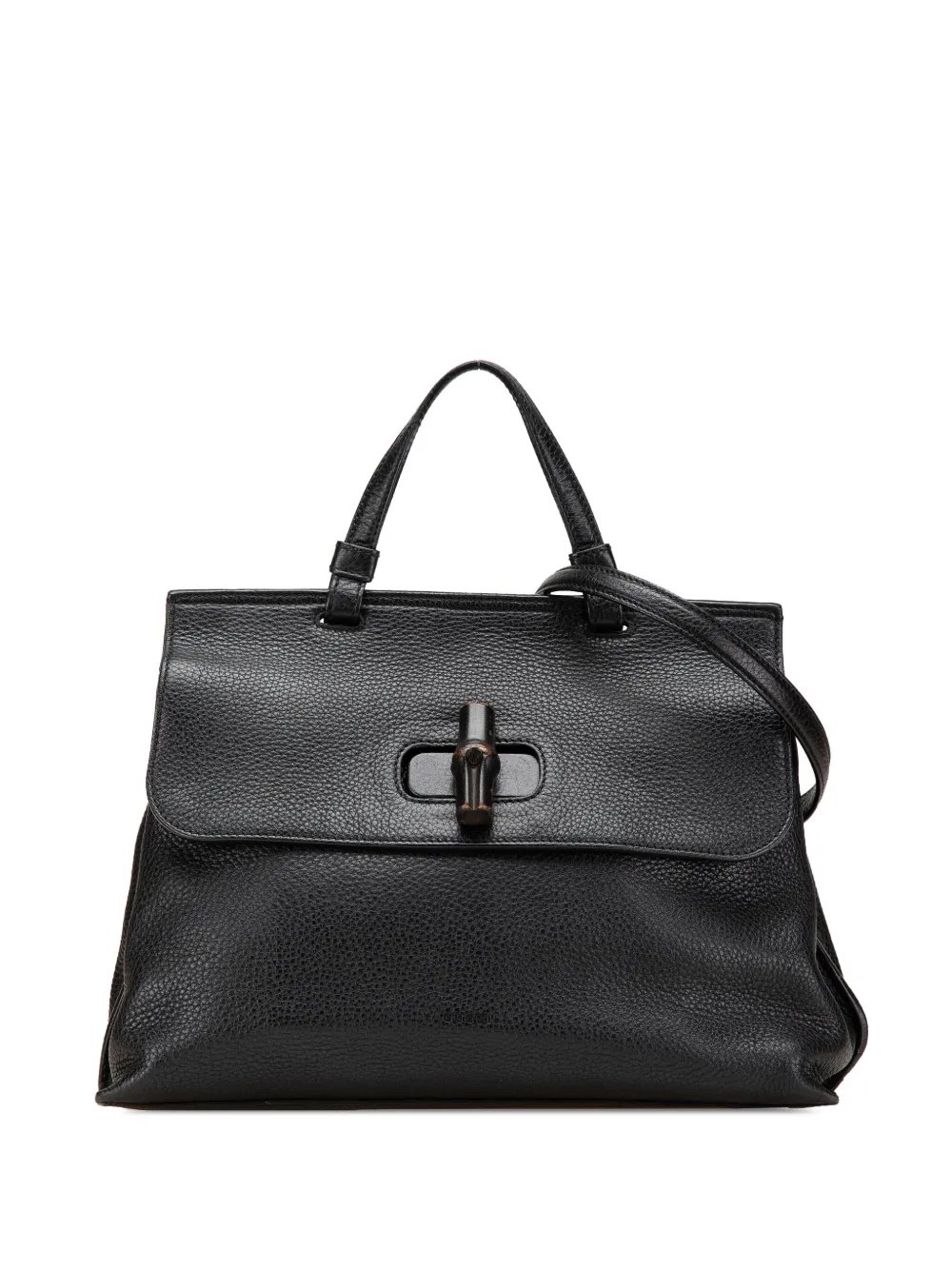 2000-2015 Medium Leather Bamboo Daily satchel