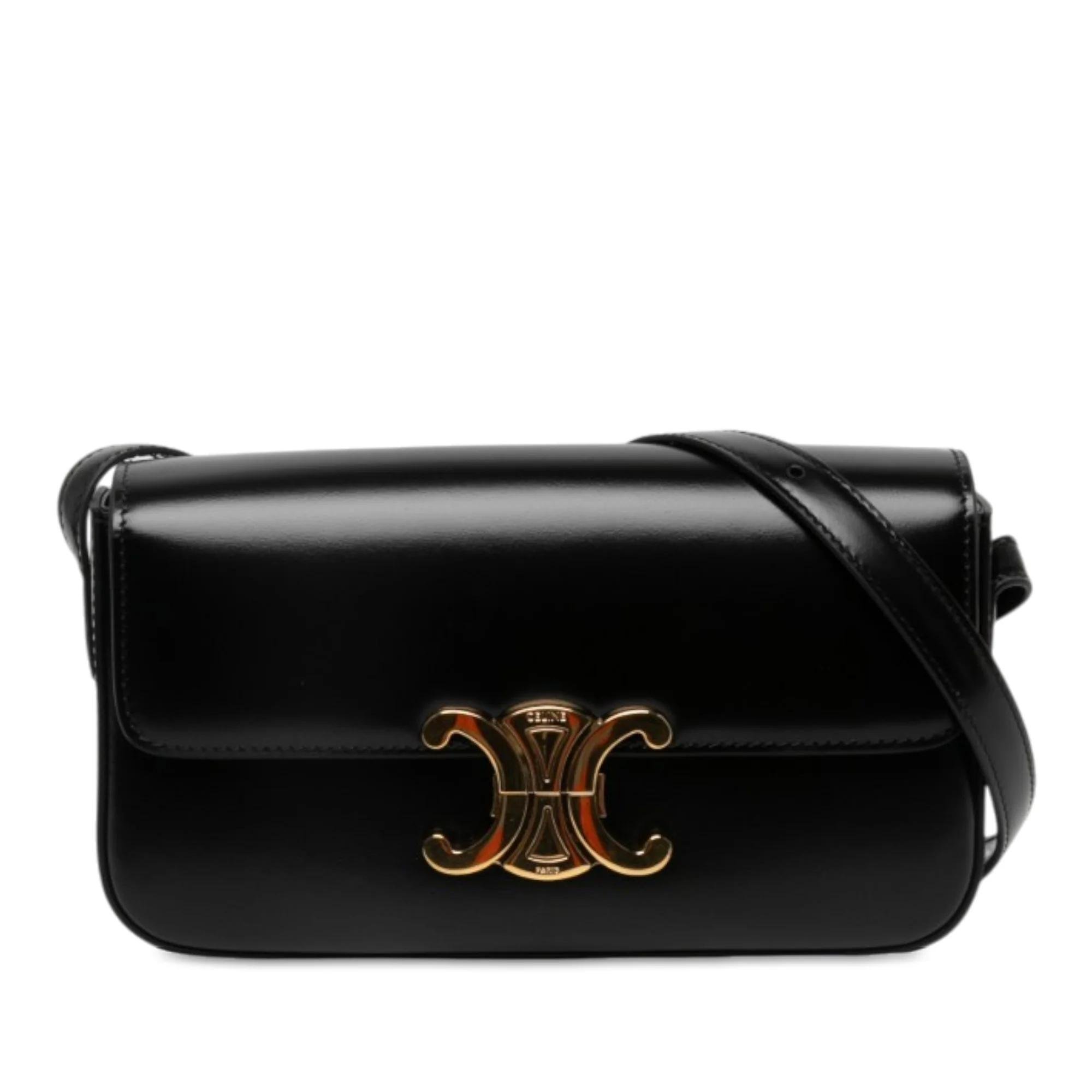 Triomphe pony-style calfskin handbag