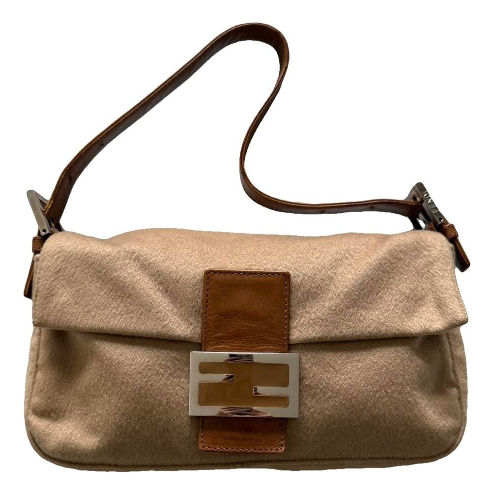 Baguette wool handbag
