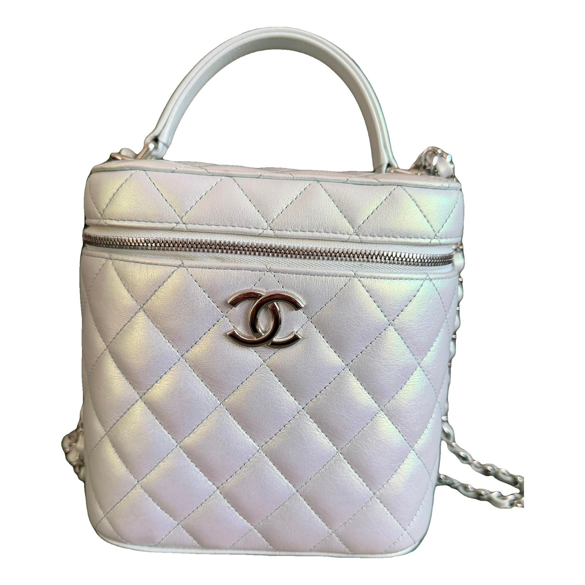 Trendy CC Vanity leather handbag