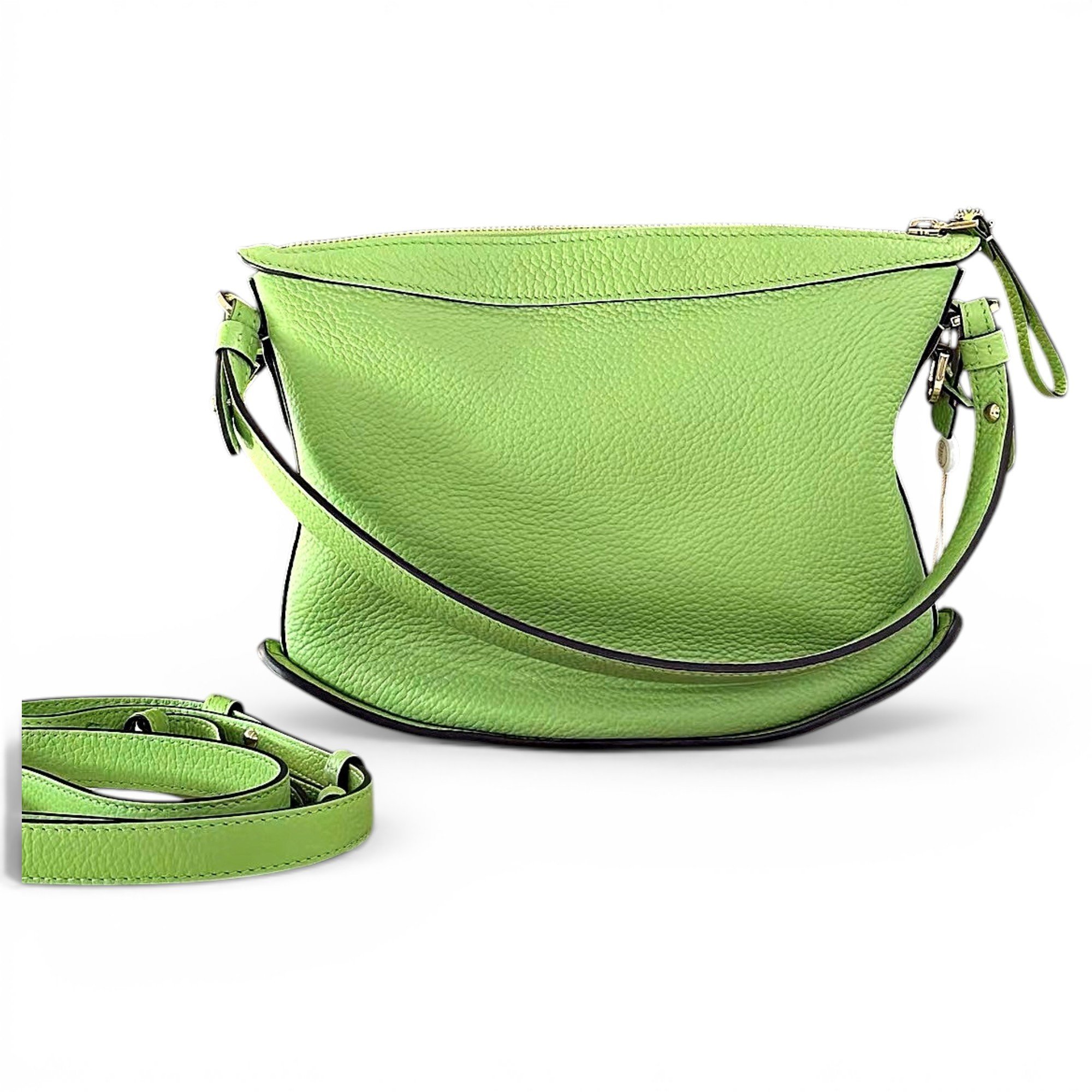 Pin leather handbag