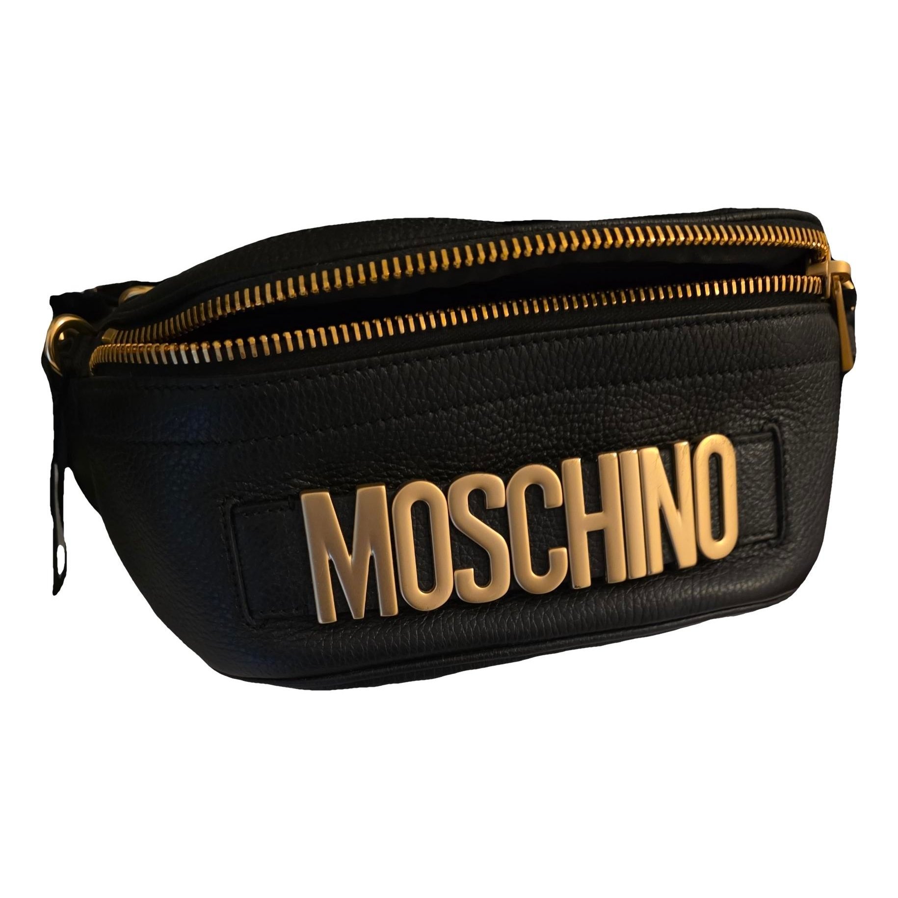 Leather clutch bag