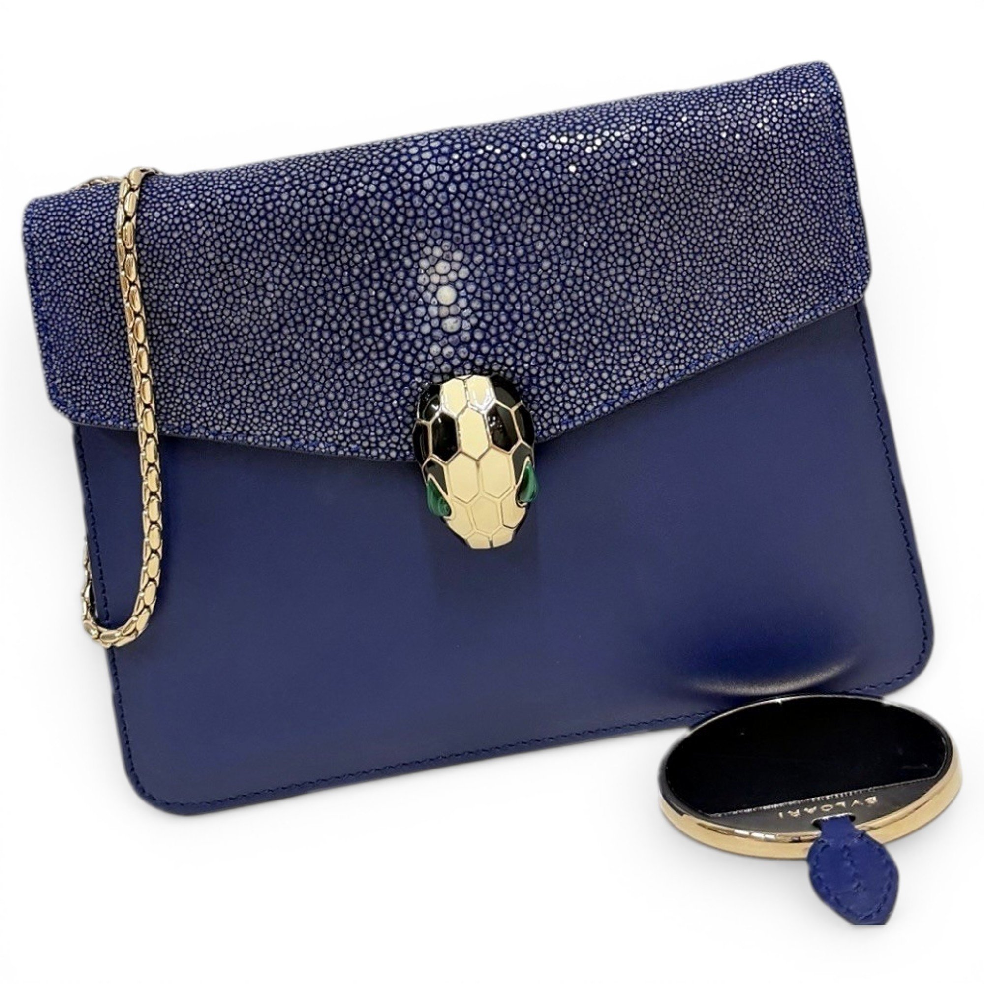 Serpenti leather handbag