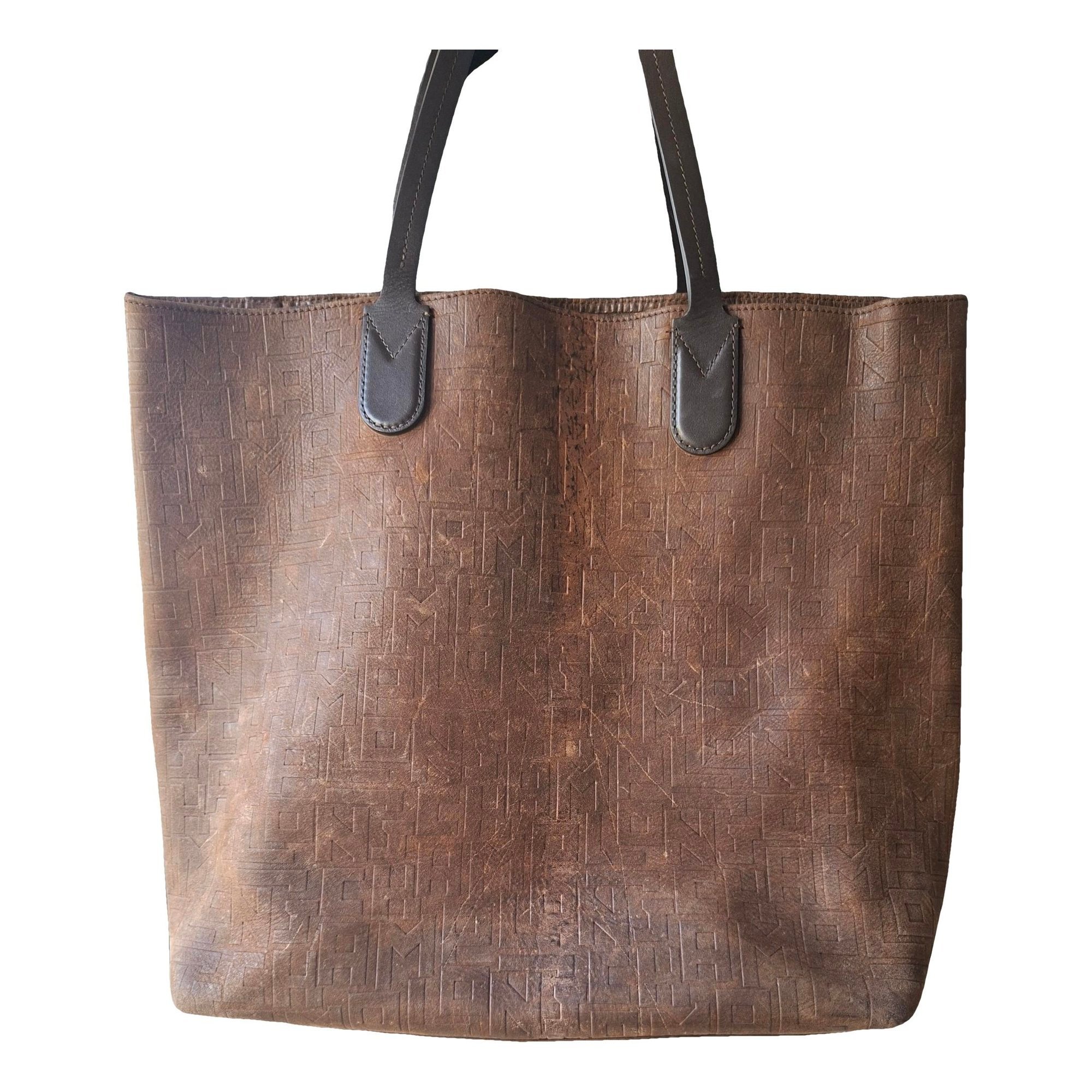 Leather tote