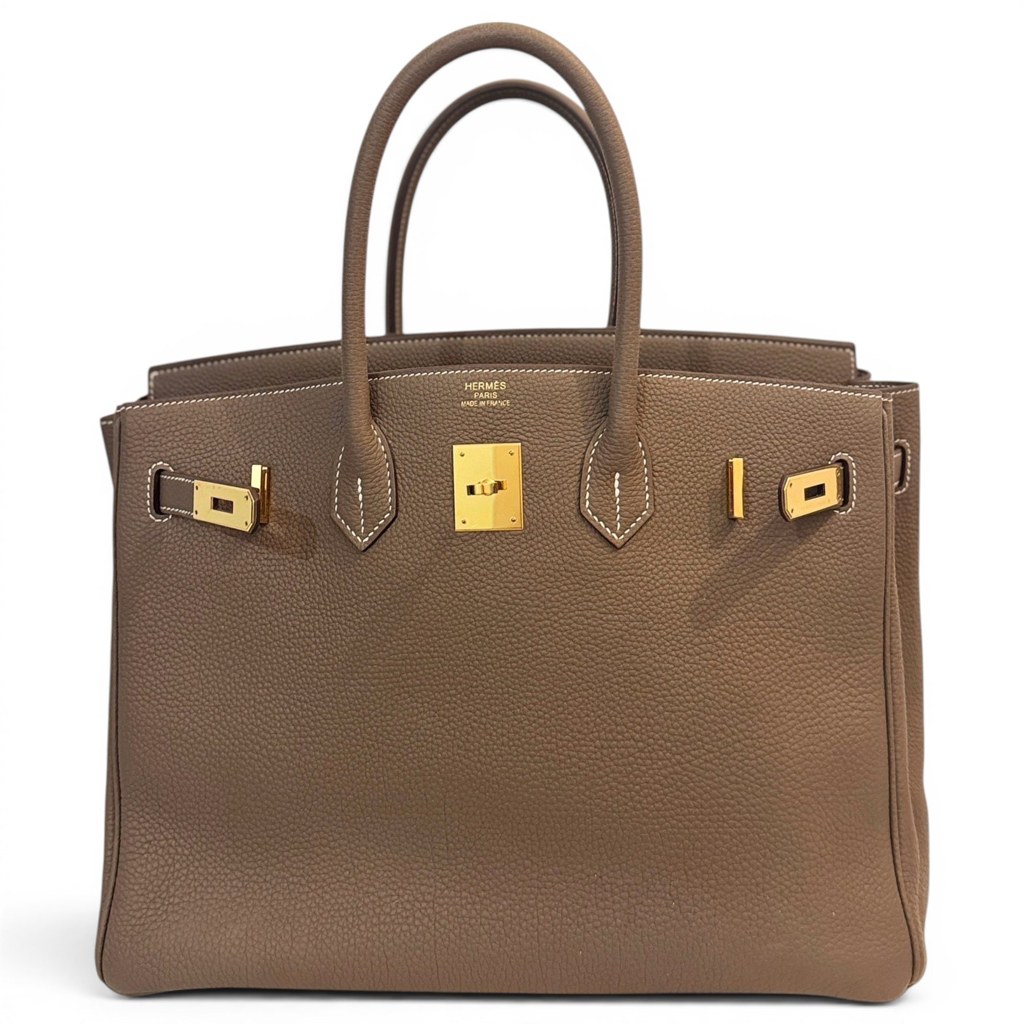 Birkin 35 leather handbag