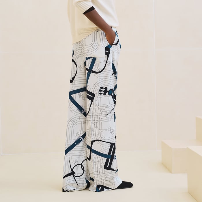 Blanc Naturel "Mors a Jouets Detoure" Pants