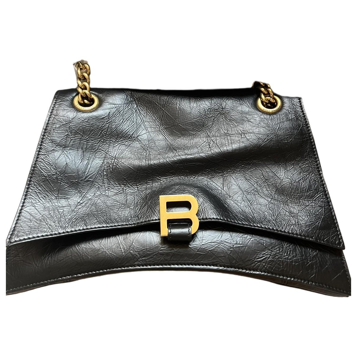 Crush leather crossbody bag
