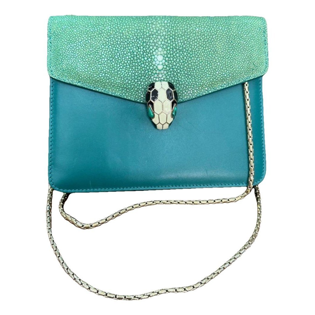 Serpenti leather handbag