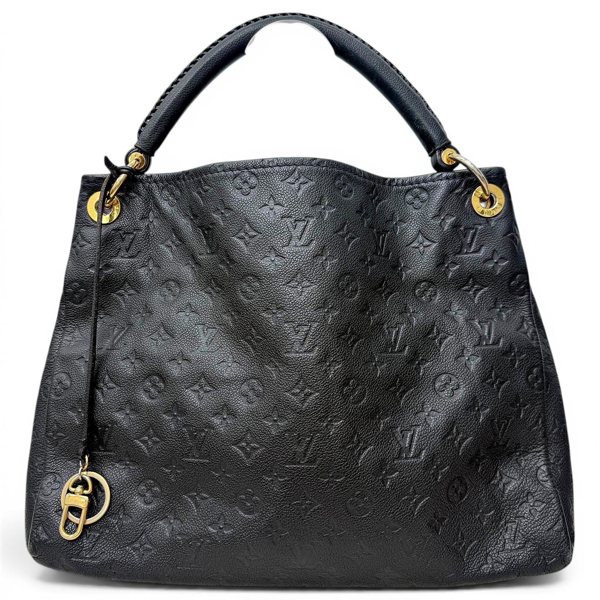 Artsy leather handbag