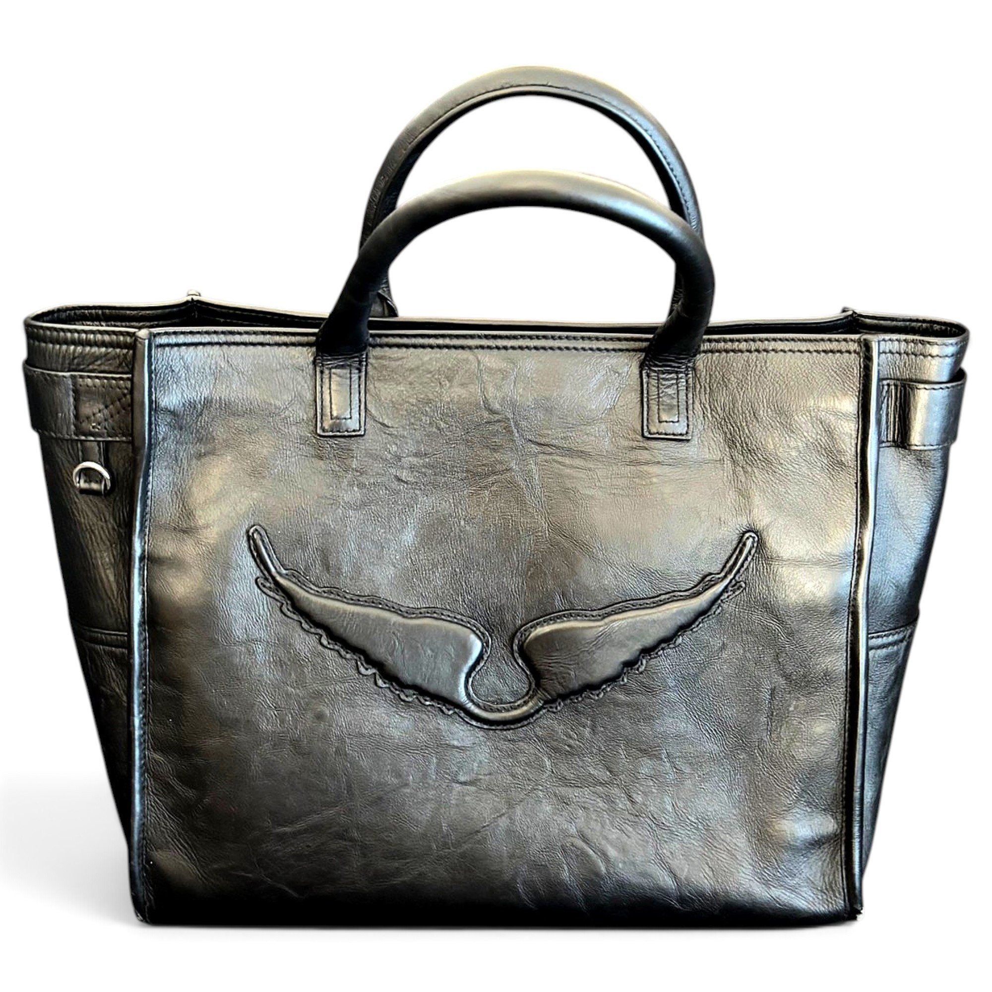 Leather tote