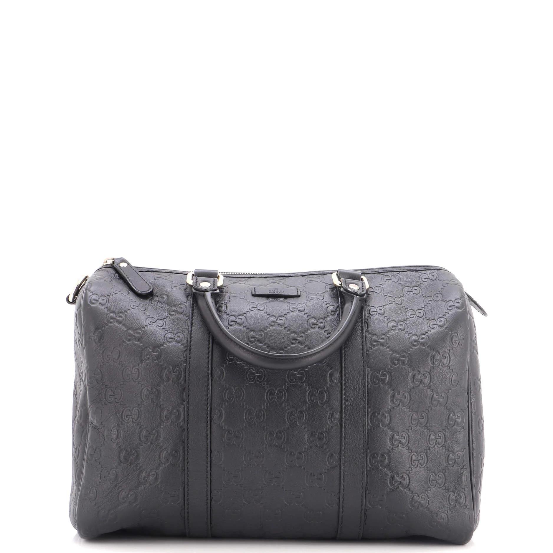 Boston leather bowling bag