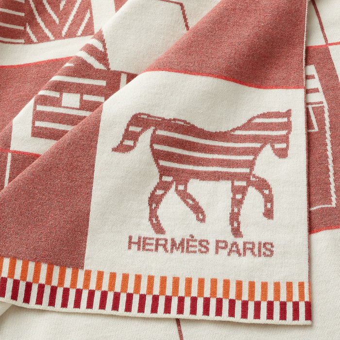 Rose Thé Les Cabanes Blanket