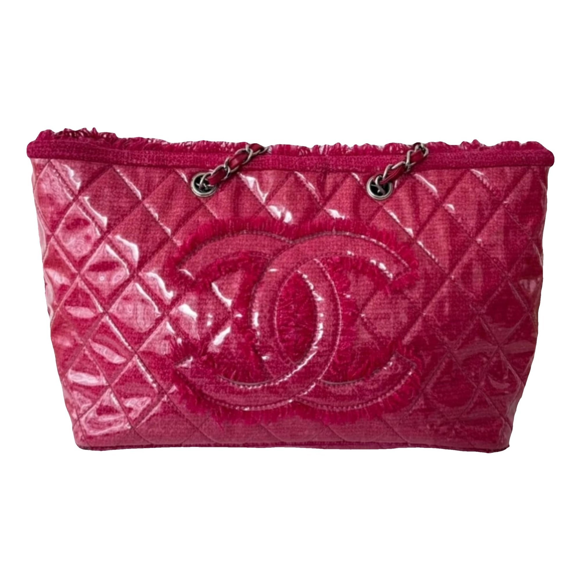 Grand shopping tweed tote