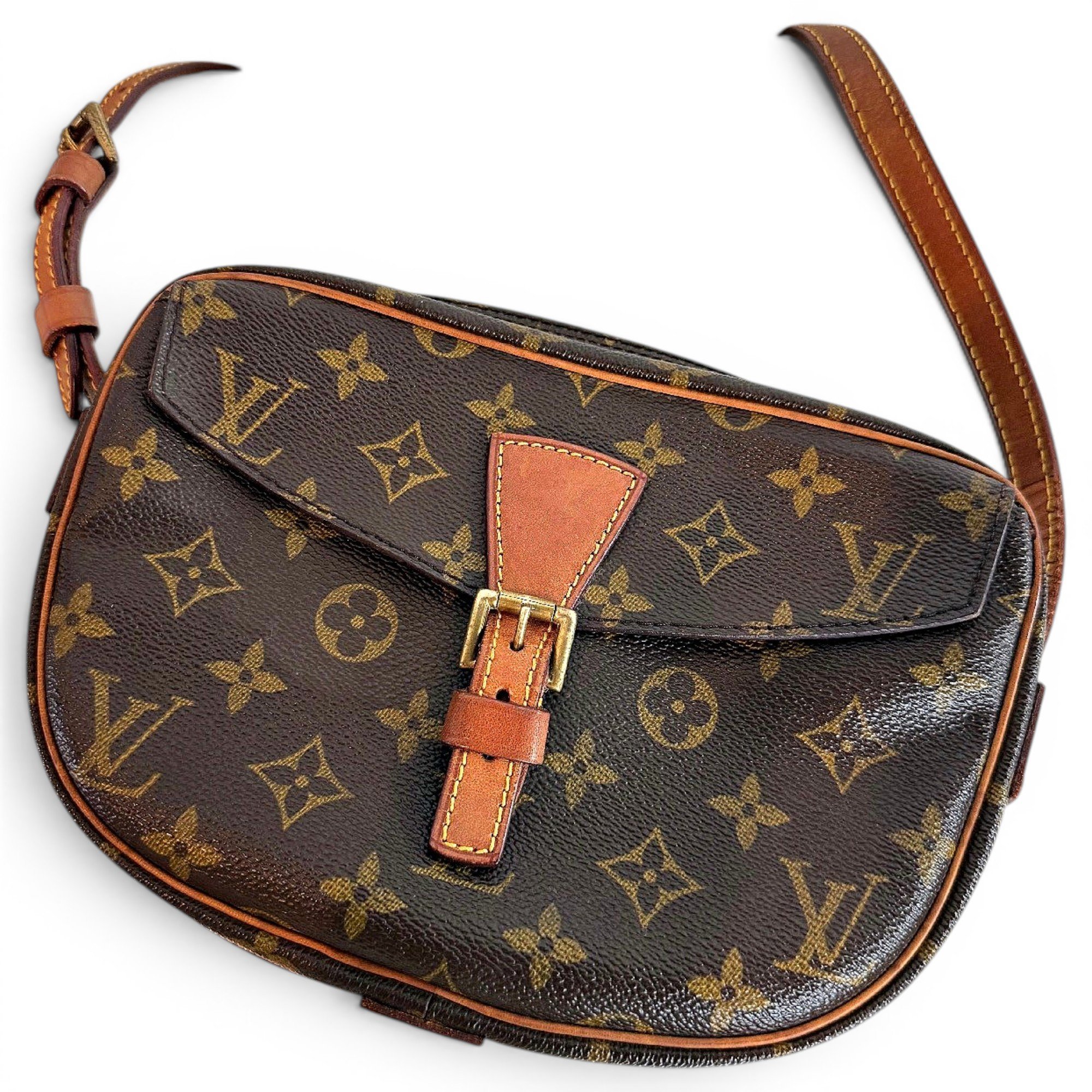 Jeune fille leather crossbody bag