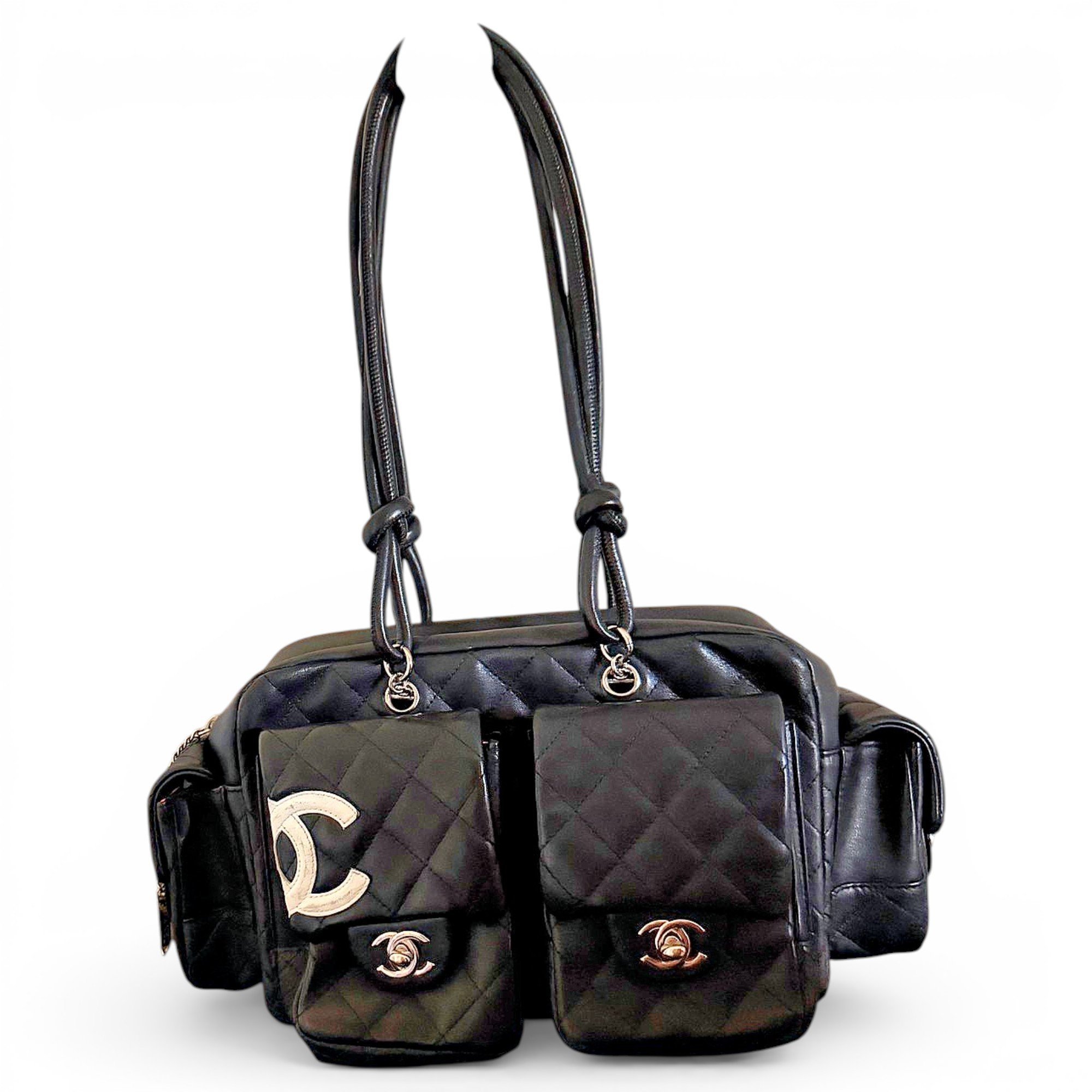Cambon Reporter leather handbag