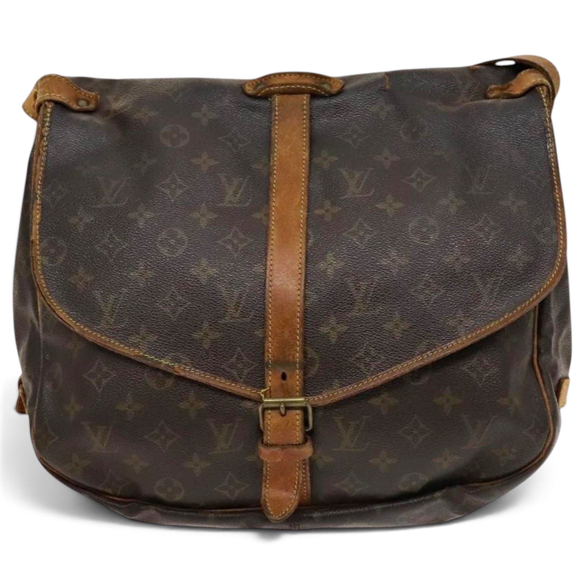 Louis Vuitton Saumur leather handbag