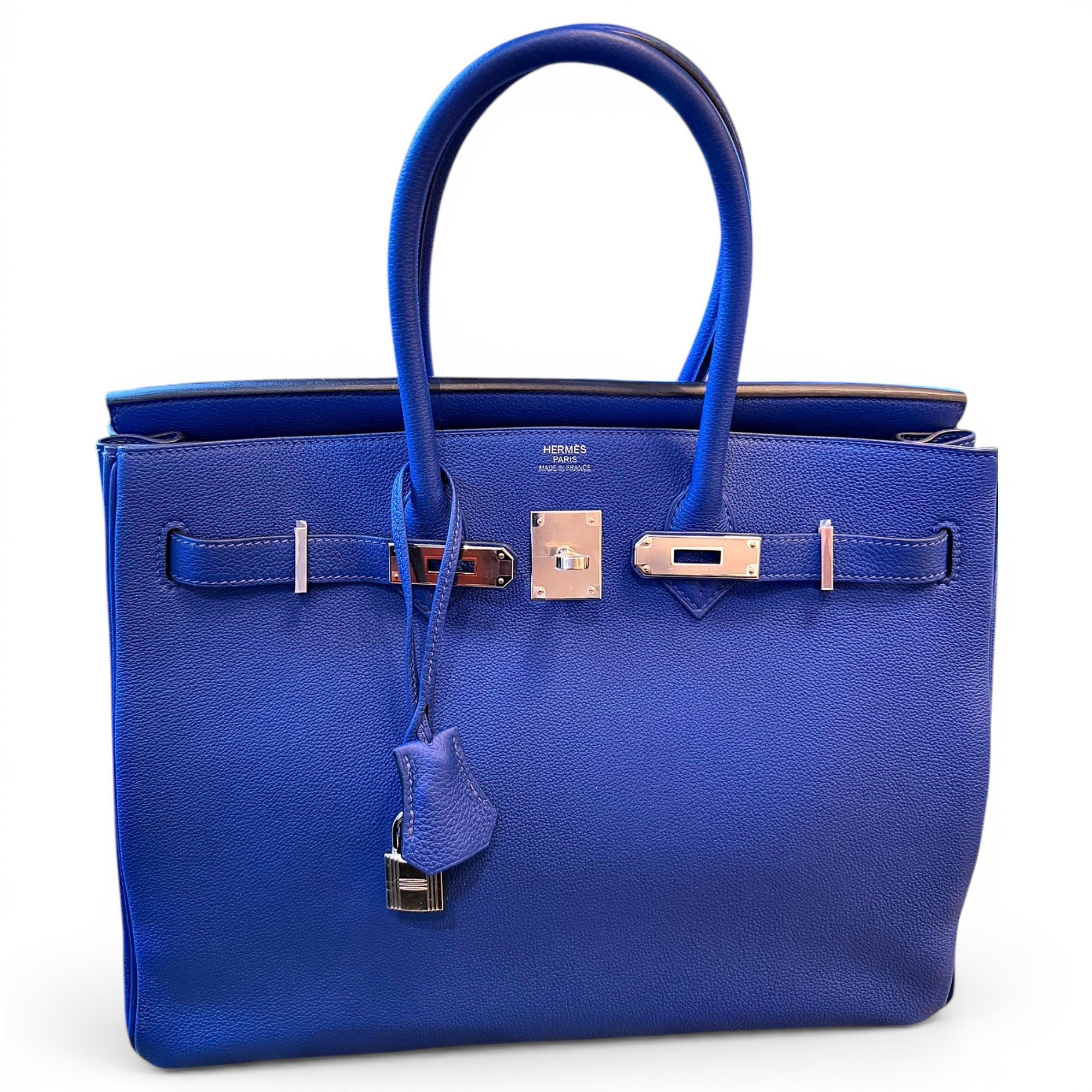 Hermes Birkin 35 Handbag Cobalt Togo Leather 2022