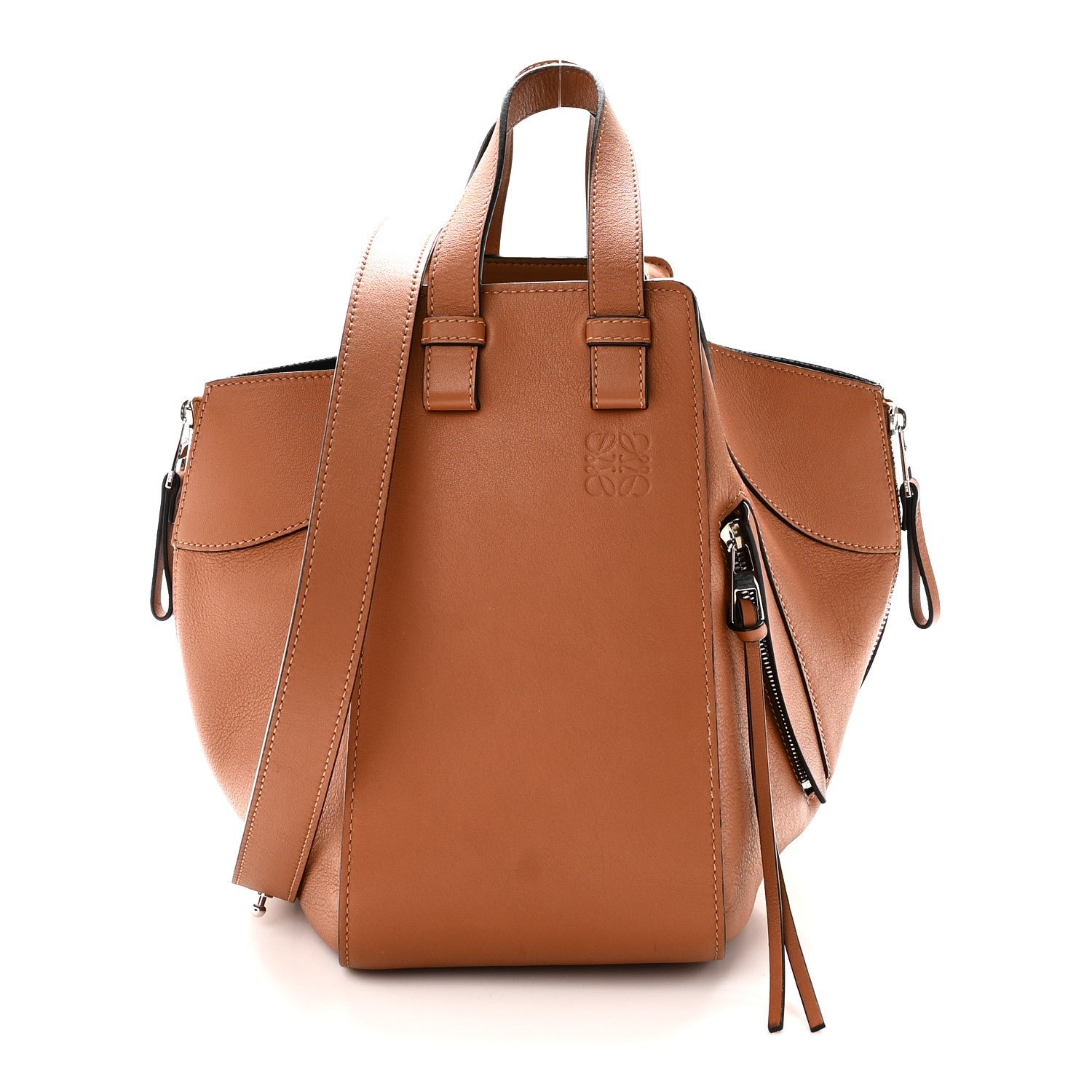 Loewe Calfskin Small Hammock Shoulder Bag Tan