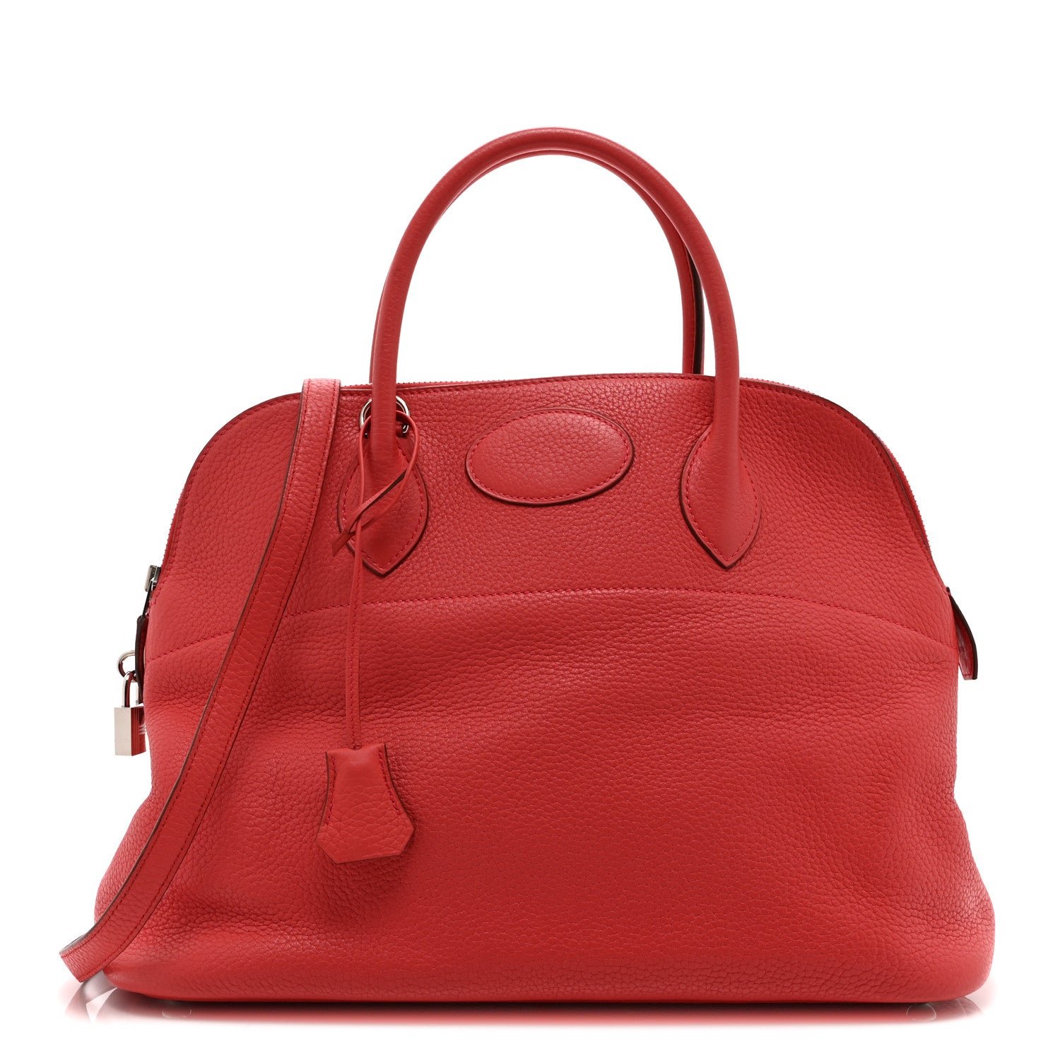 Hermes Hermes Taurillon Clemence Bolide 35 Rouge Casaque