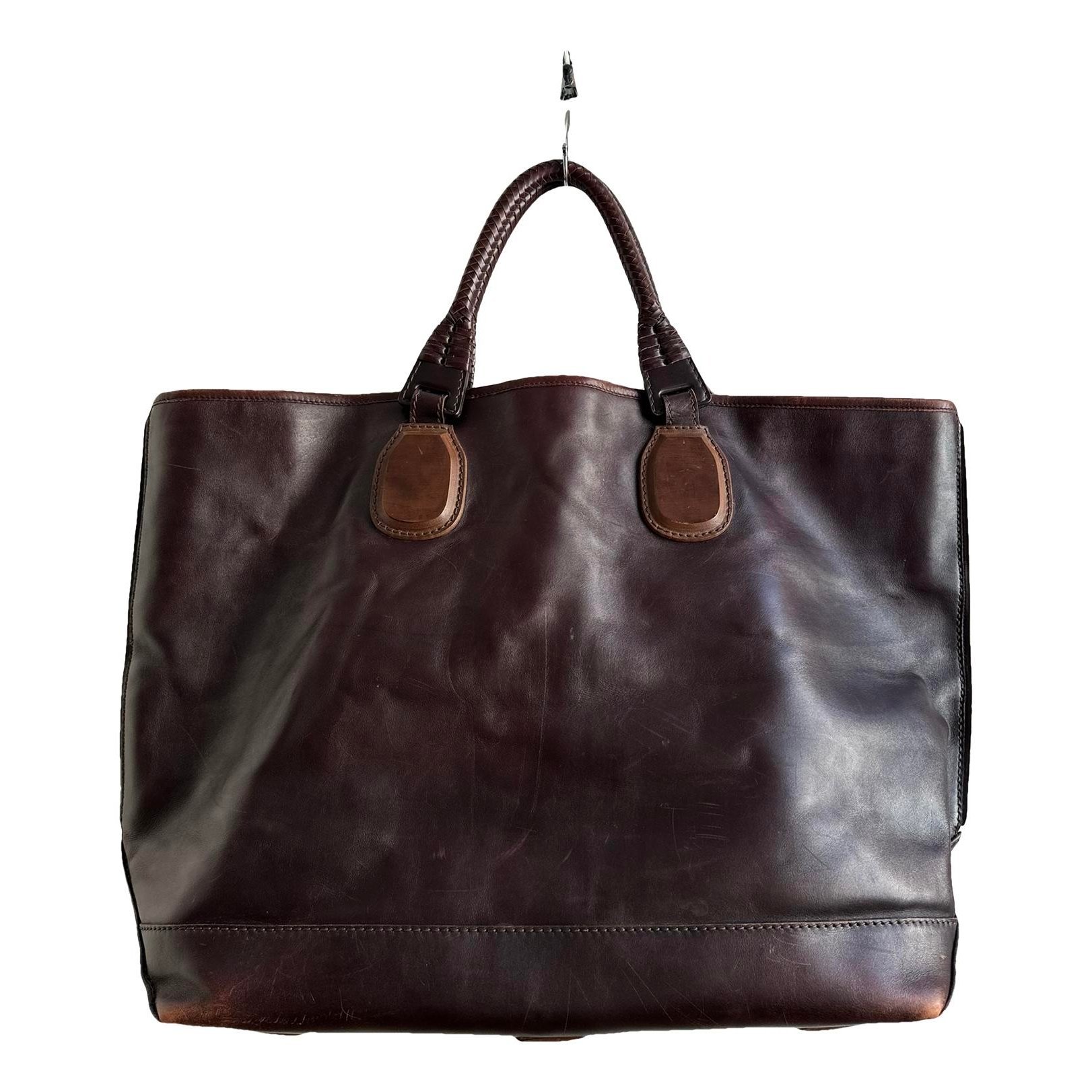 Leather tote