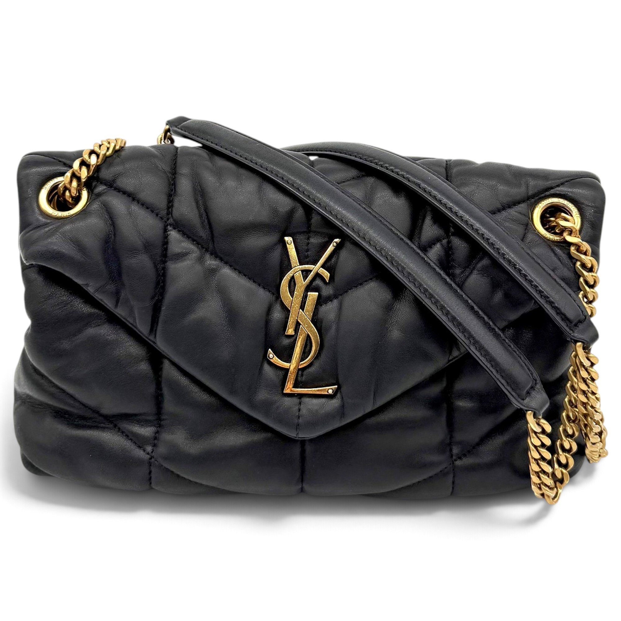 Loulou Puffer leather crossbody bag