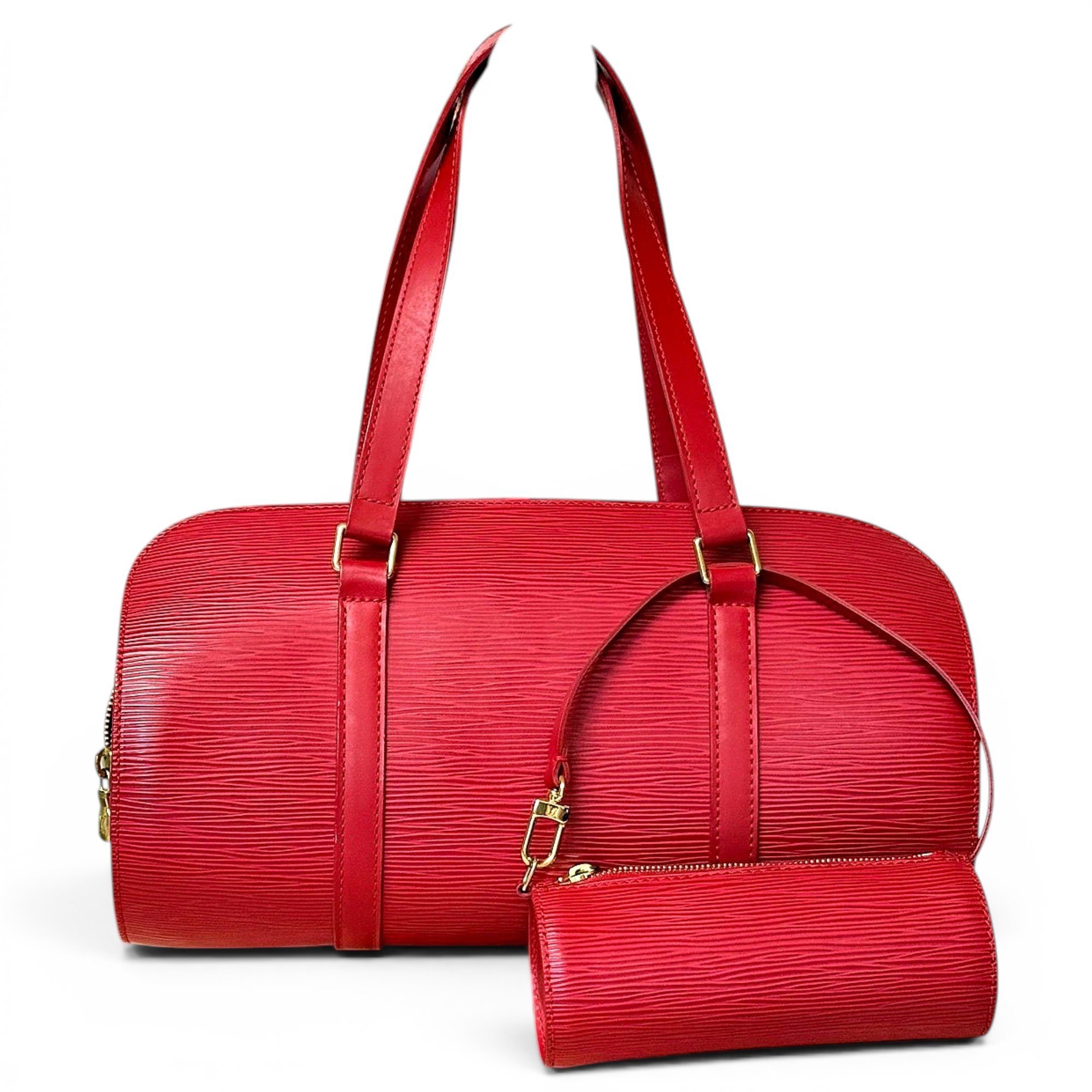 Papillon BB leather handbag