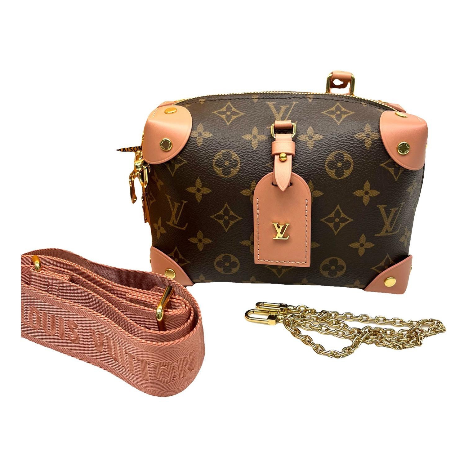 Petite Malle Souple leather handbag
