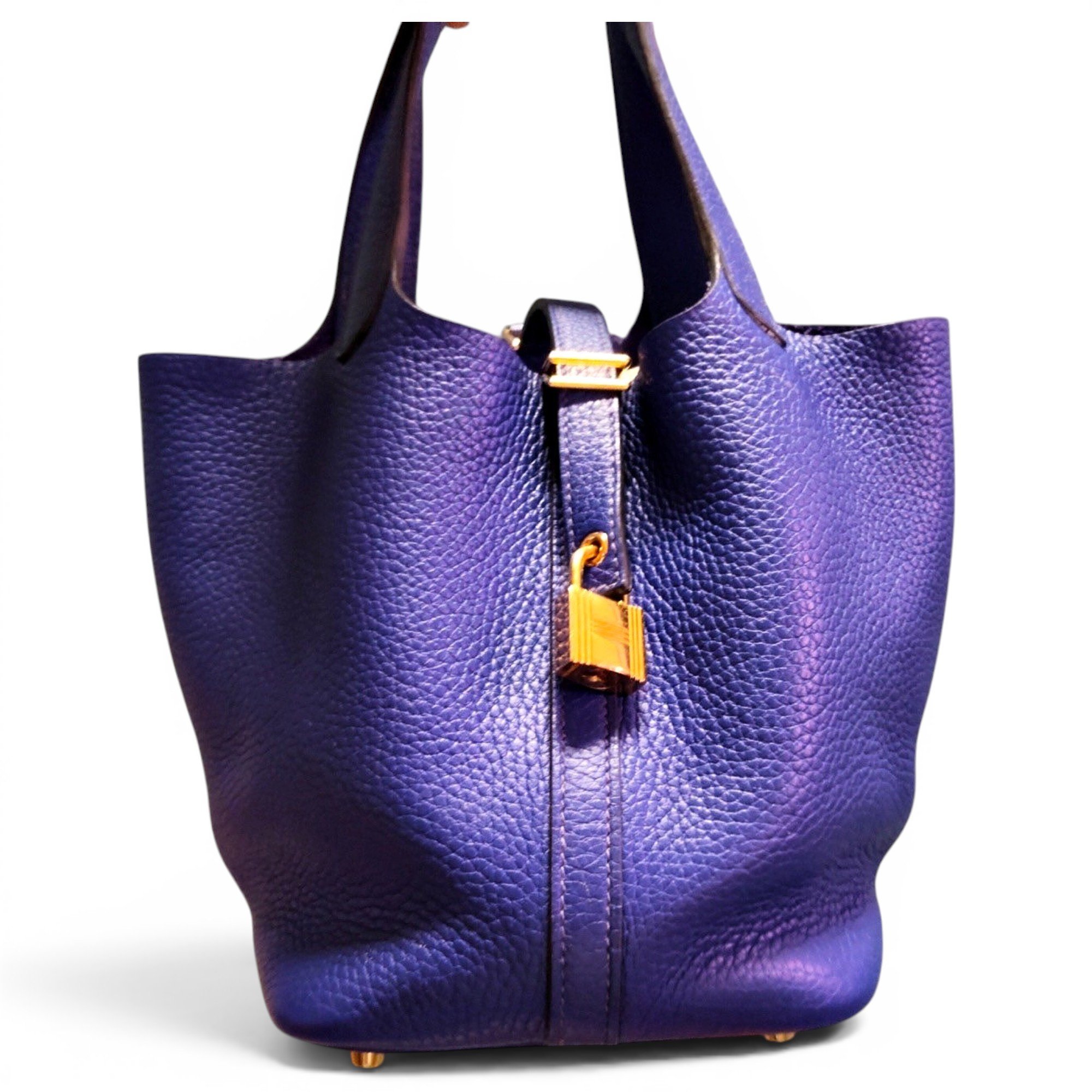 Picotin leather handbag