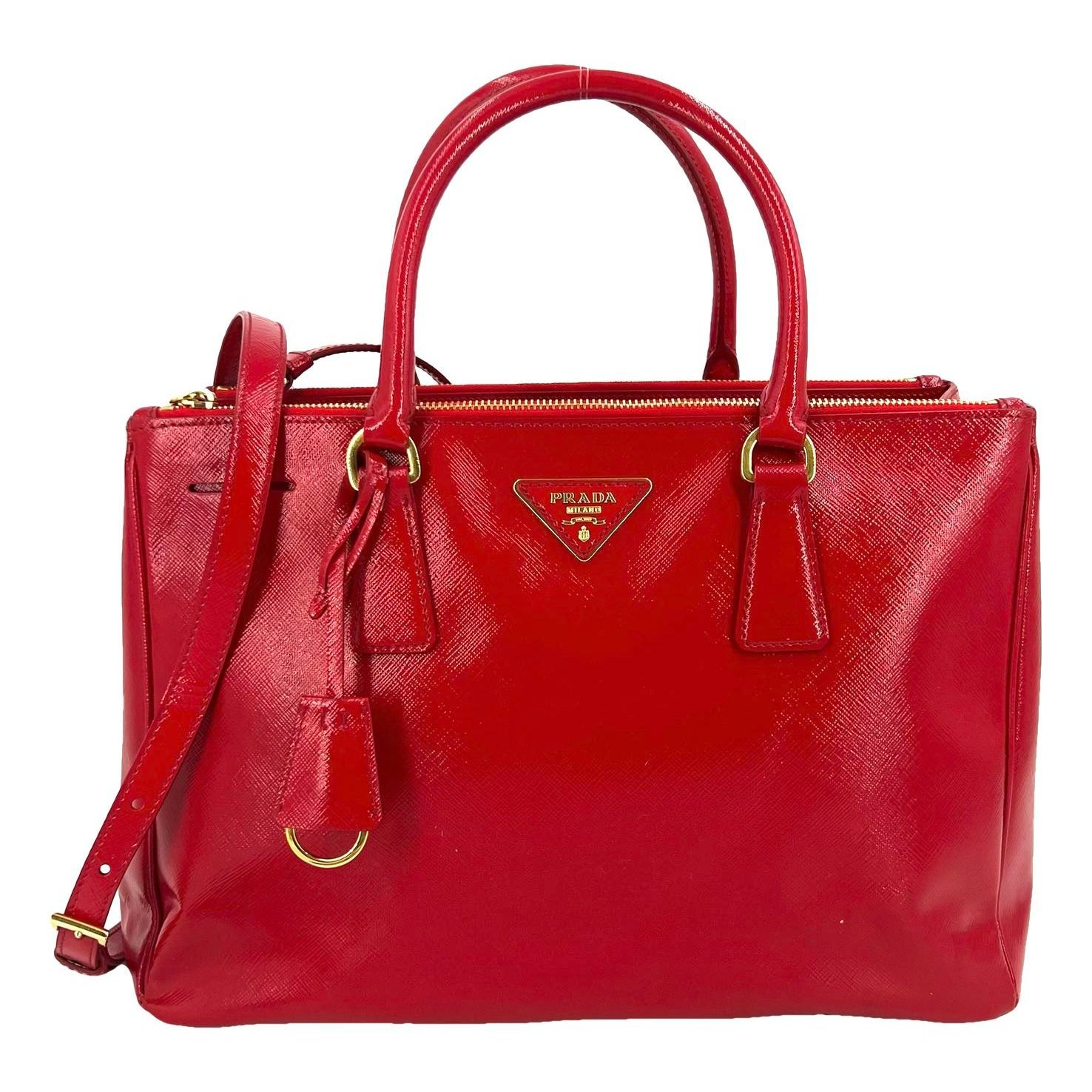 Galleria patent leather handbag