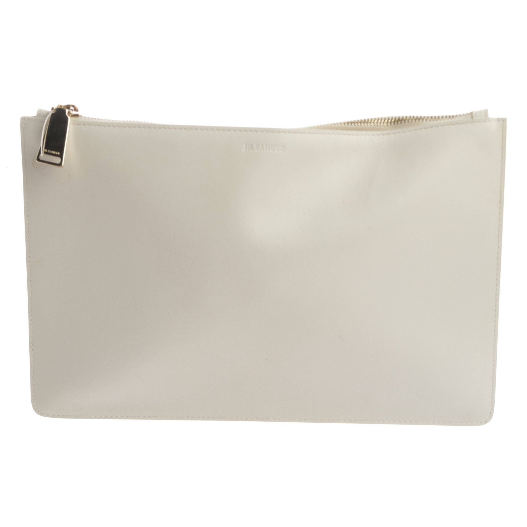 Leather clutch bag