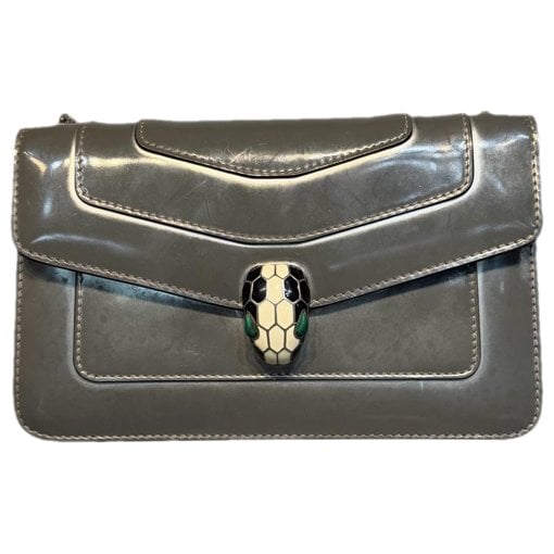 Serpenti leather handbag
