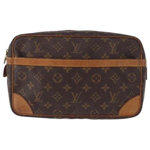 Leather clutch bag