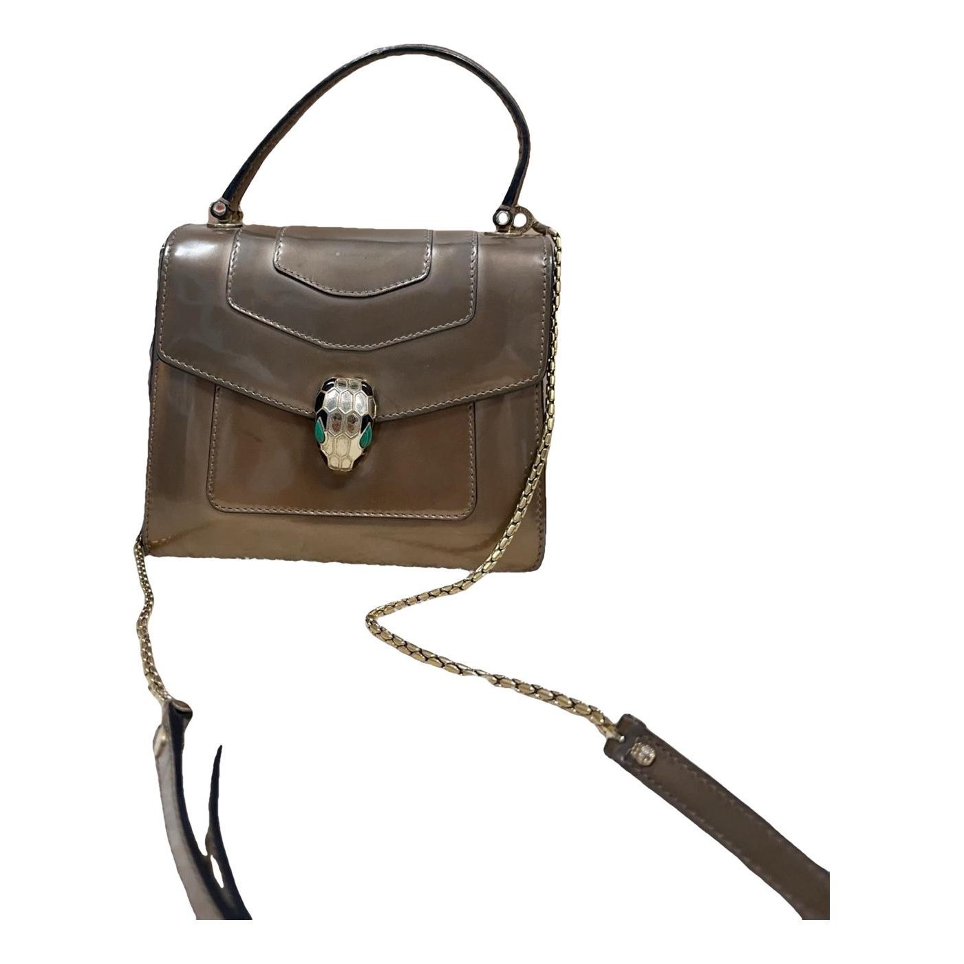 Serpenti leather handbag